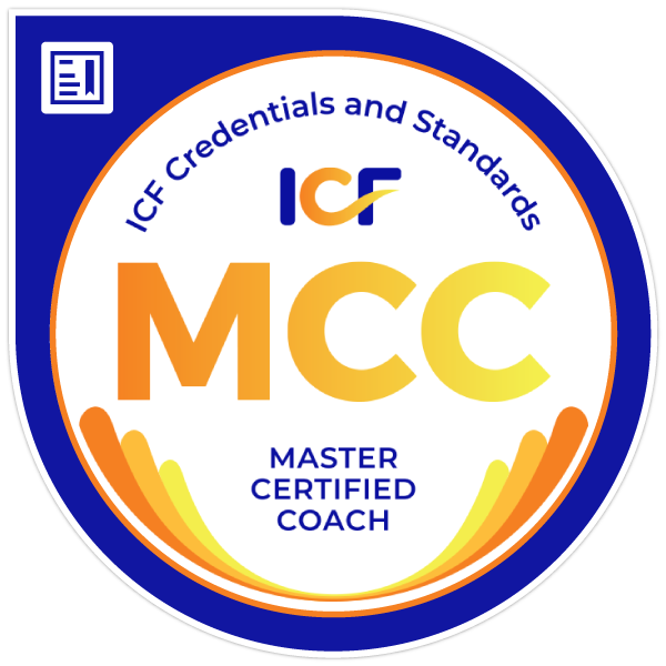 certified master coach badge.